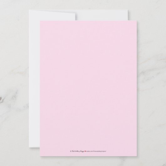 Uitnodiging voor het uitnodigen van een dress-wedd (Achterkant)