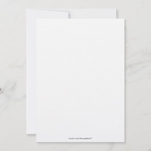 Uitnodiging voor het uitnodigen van een dress-wedu (Achterkant)