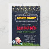 Uitnodiging voor het uitnodigen van een filmavond (Voorkant)