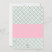 Uitnodiging voor het uitnodigen van een roze sproe (Achterkant)