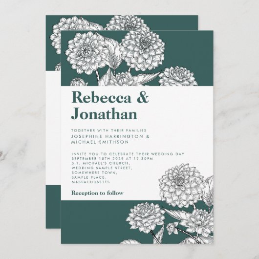  uitnodiging voor het uitroepen van het huwelijk i (Voorkant / Achterkant)