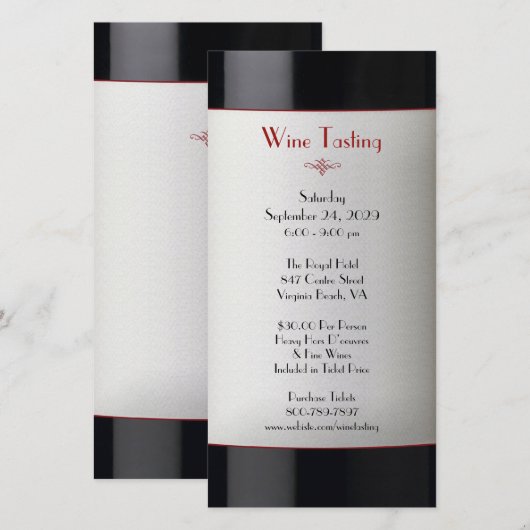 Uitnodiging voor het uitschrijven van gebeurteniss (Voorkant / Achterkant)