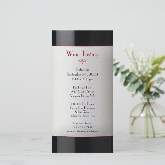 Uitnodiging voor het uitschrijven van gebeurteniss (Staand voorkant)