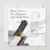 Uitnodiging voor het uittesten van wijn (Achterkant)