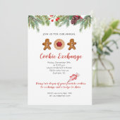 Uitnodiging voor het uitwisselen van gemberkoekman (Staand voorkant)