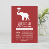 Uitnodiging voor het uitwisselen van geschenken vo (Staand voorkant)