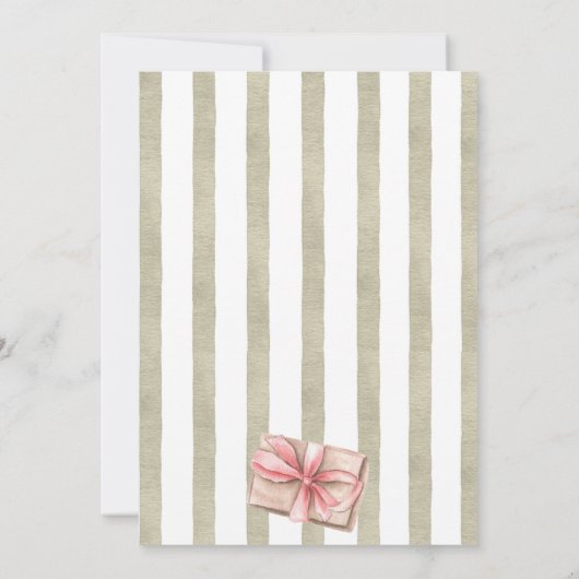 Uitnodiging voor het uitwisselen van kerstcadeaus  (Achterkant)