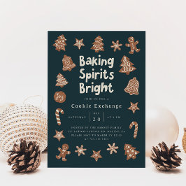 Uitnodiging voor het uitwisselen van kerstkoekjes