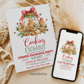 Uitnodiging voor het uitwisselen van kerstkoekjes 