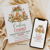 Uitnodiging voor het uitwisselen van kerstkoekjes 