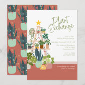 Uitnodiging voor het uitwisselen van Plant (Voorkant / Achterkant)