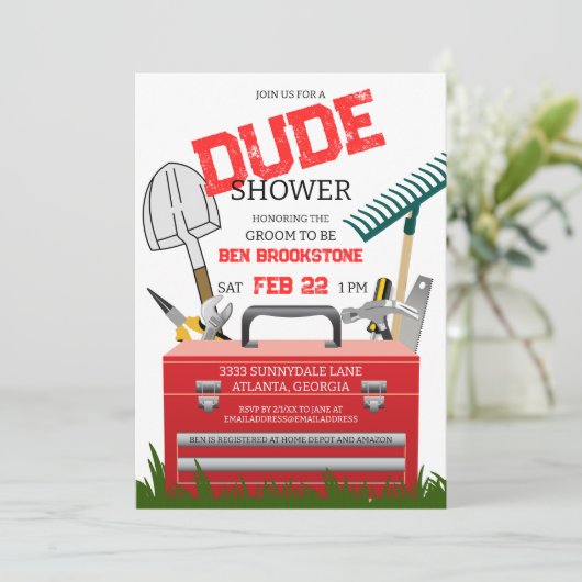 Uitnodiging voor het uitzenden van de trommel (Staand voorkant)