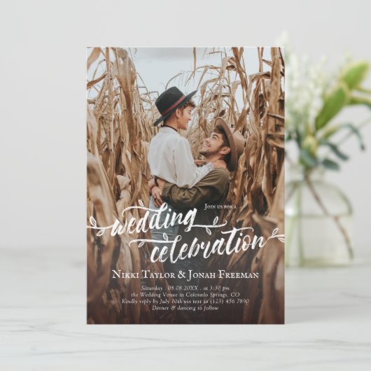 Uitnodiging voor het uitzenden van een Charming-pe (Staand voorkant)