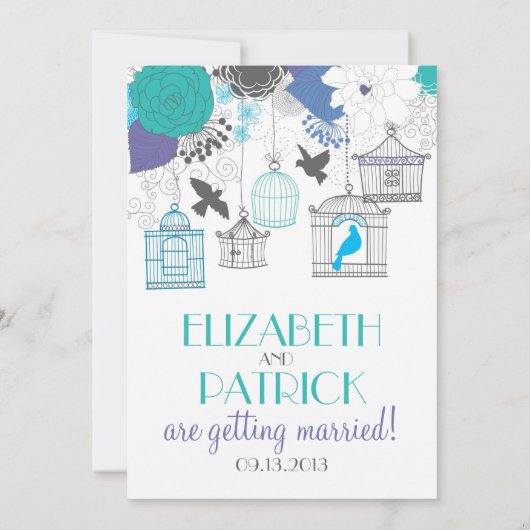 uitnodiging voor het uitzenden van een huwelijk i (Achterkant)