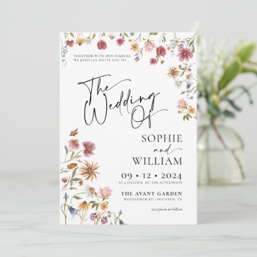 Uitnodiging voor het uitzenden van een reuzenwedde (Staand voorkant)