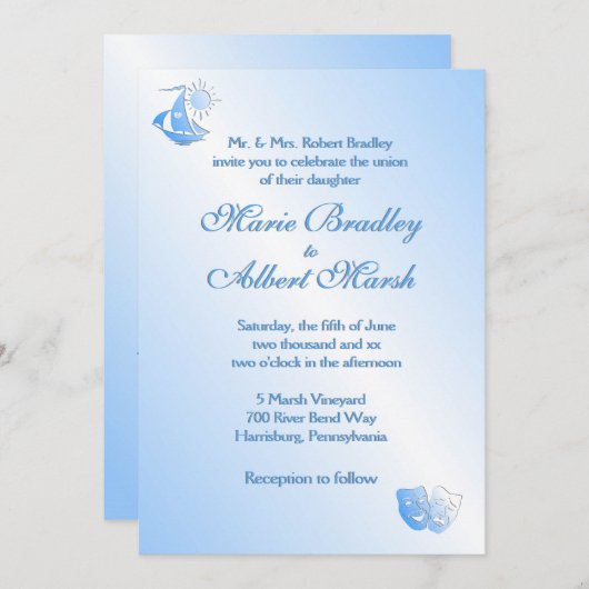 Uitnodiging voor het uitzenden van een sportwedden (Voorkant / Achterkant)