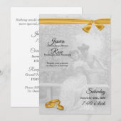  uitnodiging voor het uitzenden van een weddenscha (Voorkant / Achterkant)