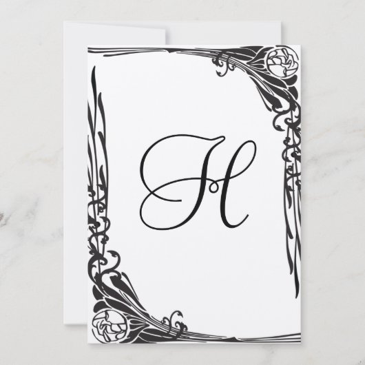 uitnodiging voor het uitzenden van een zwarte Roo (Voorkant)