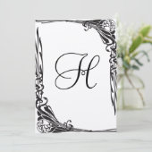 uitnodiging voor het uitzenden van een zwarte Roo (Staand voorkant)