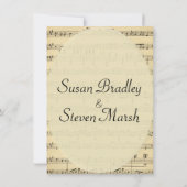  uitnodiging voor het uitzenden van muziek op blad (Achterkant)