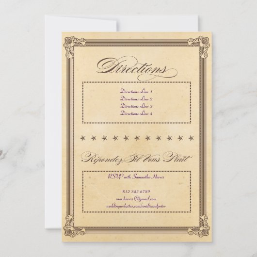 uitnodiging voor het uitzenden van ridderweduwen (Achterkant)