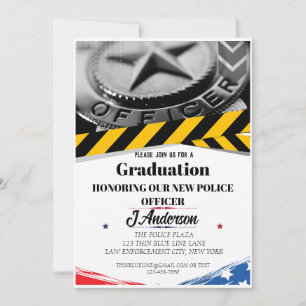 Uitnodiging voor het US Flag Police Afstuderen