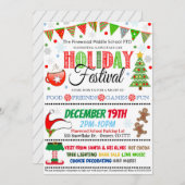 uitnodiging voor het vakantiefeest (Voorkant / Achterkant)