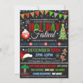 uitnodiging voor het vakantiefeest (Voorkant)