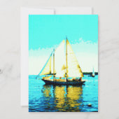 uitnodiging voor het varen met schoener (Voorkant)