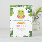 Uitnodiging voor het verjaardagscadeau van prinses (Staand voorkant)