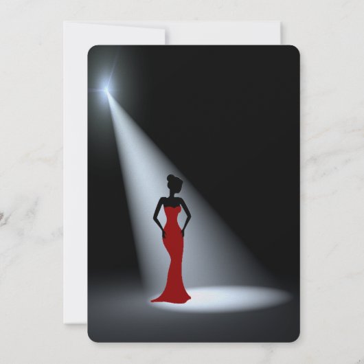 uitnodiging voor het verjaardagscentrum van rode t (Achterkant)