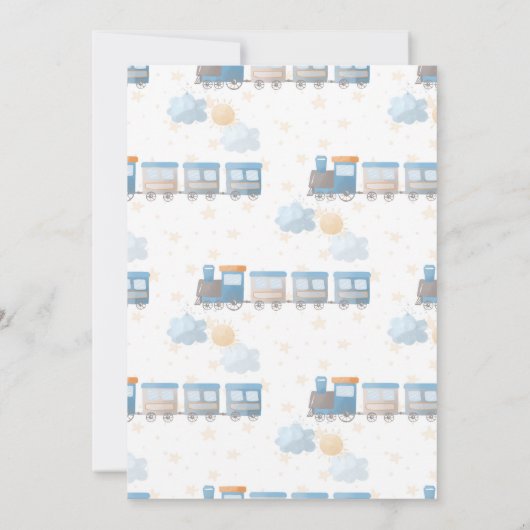 Uitnodiging voor het verjaardagsfeest van Choo cho (Achterkant)