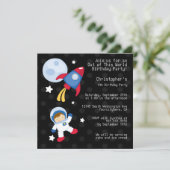 Uitnodiging voor het verjaardagsfeest van de ultra (Staand voorkant)