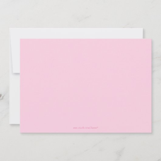 Uitnodiging voor het verjaardagsfeest van een meis (Achterkant)