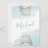 Uitnodiging voor het verjaardagsfeest van Hippo jo (Achterkant)