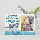 Uitnodiging voor het verjaardagsfeestje van de wit (Staand voorkant)