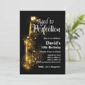 Uitnodiging voor het verjagen van wijn, tot Perfec (Staand voorkant)