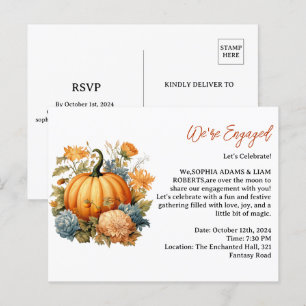 Uitnodiging voor het verlovingsfeest in het thema 