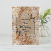 Uitnodiging voor het vernieuwen van de weduwen - E (Staand voorkant)