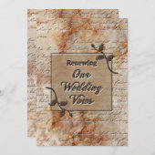 Uitnodiging voor het vernieuwen van de weduwen - E (Voorkant / Achterkant)