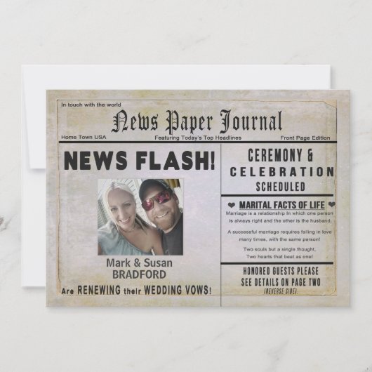 Uitnodiging voor het vernieuwen van weduwen, nieuw (Voorkant)