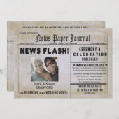 Uitnodiging voor het vernieuwen van weduwen, nieuw (Voorkant / Achterkant)