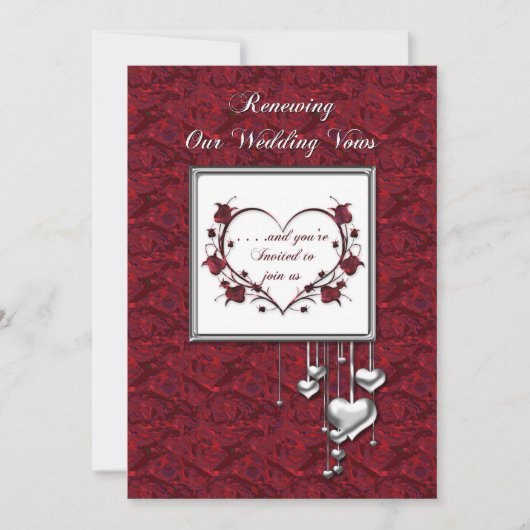 Uitnodiging voor het vernieuwen van weduwen, Red/S (Voorkant)