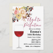 Uitnodiging voor het verouderen van wijn (Voorkant / Achterkant)