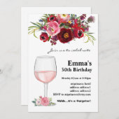 Uitnodiging voor het verouderen van wijn (Voorkant / Achterkant)