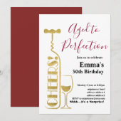 Uitnodiging voor het verouderen van wijn (Voorkant / Achterkant)