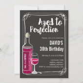 Uitnodiging voor het verouderen van wijn (Voorkant)