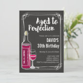 Uitnodiging voor het verouderen van wijn (Staand voorkant)