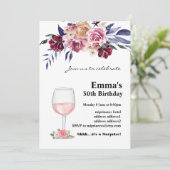 Uitnodiging voor het verouderen van wijn (Staand voorkant)