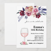 Uitnodiging voor het verouderen van wijn (Voorkant / Achterkant)